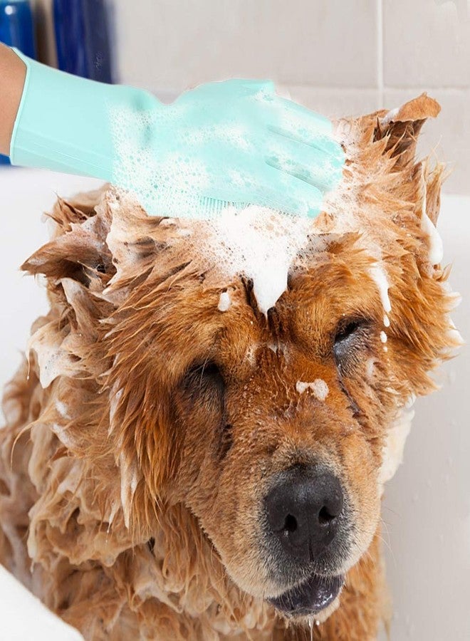 GadgetBite Hand Gloves for Kitchen Cleaning dish Washing Gloves Silicone Dishwashing Hands Vessel dishwasher wash utensil For Women Men House essentials for Bathroom Cleaning Pet Hair Care - Multi - Image 4